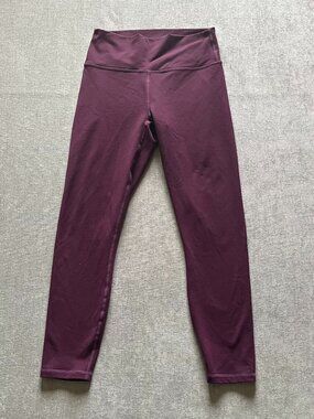 Fabletics Define Powerhold High-Waist Leggings Women Maroon Active Gym Run READ